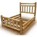 Loon Peak® QUICK SHIP-Rustic Bed w/ Double Top Headboard King Size | 47 H x 50 W x 84 D in | Wayfair 14DF06B839AC404EB7EBA719A9598EFF