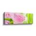 Latitude Run® Pink Flowers & Green Grass By Cora Niele Gallery Canvas, Glass in Green/Pink | 8 H x 24 W x 2 D in | Wayfair