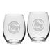 High Point Panthers 15oz. 2-Piece Stemless Wine Glass Set
