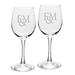 Franklin & Marshall Diplomats 12oz. 2-Piece Traditional White Wine Glass Set