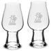 Lehigh Mountain Hawks 18.25 oz. 2-Piece Luigi Bormioli IPA Glasses Set