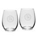 Franklin & Marshall Diplomats Team 15oz. 2-Piece Stemless Wine Glass Set