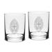 University of the South Tigers 14oz. 2-Piece Classic Double Old Fashioned Glass Set