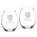 New Hampshire Wildcats 20oz. 2-Piece Riedel Stemless Wine Glass Set