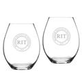 Rochester Institute of Technology Tigers 20oz. 2-Piece Riedel Stemless Wine Glass Set