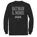 Big & Tall DC Comics Batman: Il Mondo Italy Icon Logo Tee, Men's, Size: XXL Tall, Black