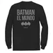 Big & Tall DC Comics Batman: El Mundo Spain Icon Logo Tee, Men's, Size: 3XL Tall, Black