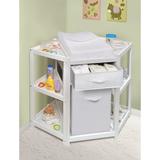 Diaper Corner Baby Changing Table with Hamper and Basket