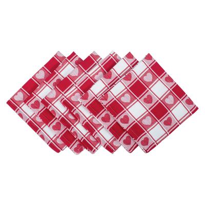 DII Valentines Day Print Napkin (Set of 6)