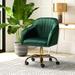 Modern Upholstered Adjustable Swivel Office Chair by HULALA HOME