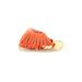 Booties: Orange Solid Shoes - Kids Girl's Size 2