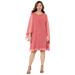 Plus Size Women's Sheer Elegance Chiffon Dress by Catherines in Rose Pink (Size 18 W)