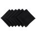 Black Napkin, Set of 6 by DII in Black