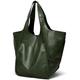 Molodo Womens Tote Bag, Pu Leather Bucket Handbag Purse And Handbags Medium Satchel Hobo Purse Designer Work Shoulder Bags, Large-army Green, L