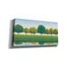 Red Barrel Studio® 'Trees In A Line II' By Tim O'toole, Canvas Wall Art, 40"X20" Canvas, Solid Wood in Blue/Green | 12 H x 24 W x 0.75 D in | Wayfair