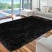 Black 70.95 x 2.39 in Area Rug - Everly Quinn Kemmi Power Loom Rectangle 2' x 3' Faux Sheepskin Area Rug/Faux Fur | 70.95 W x 2.39 D in | Wayfair