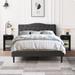 Red Barrel Studio® Bedroom Set Upholstered/Metal in Black, Size Full | Wayfair EC612E23966640B0B72B846DCB3001E1