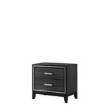 Haiden Nightstand, Weathered Black Finish