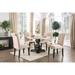 5 Piece Dining Round Table Set in Gray Finish