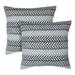 Chanasya Jacquard Cotton Arrow Multicolor Throw Pillow Cover Pair Set