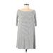 Old Navy Casual Dress - Shift: White Color Block Dresses - Women's Size Medium