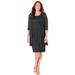 Plus Size Women's Sparkling Lace Jacket Dress by Catherines in Black (Size 22 W)