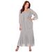Plus Size Women's Masquerade Beaded Dress Set by Catherines in Grey (Size 28 WP)