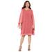 Plus Size Women's Sheer Elegance Chiffon Dress by Catherines in Rose Pink (Size 30 W)