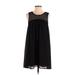 One Clothing Casual Dress - A-Line: Black Chevron Dresses - Women's Size Small