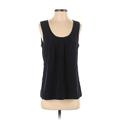 Gap Sleeveless Blouse: Black Polka Dots Tops - Women's Size Small