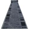 Rugsx - tapis de couloir antidérapant adagio gris grey 80x400 cm