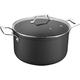 MSMK Stock Pot with Lid，5.67L/24cm Large Non-Stick Deep Stockpot with Glass Lid for Stew,Burnt Also Non Stick Aluminium,Cool-Touch Handles，Induction/Oven/Gas/Stovetop Cooking Pot，Easter Gifts