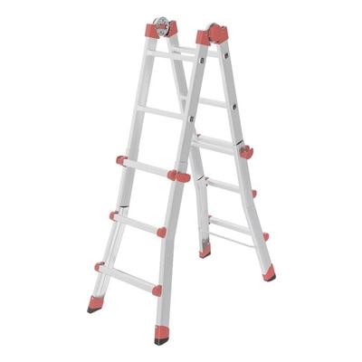 Hailo Multifunktionsleiter »M80« 4x3 Sprossen grau
