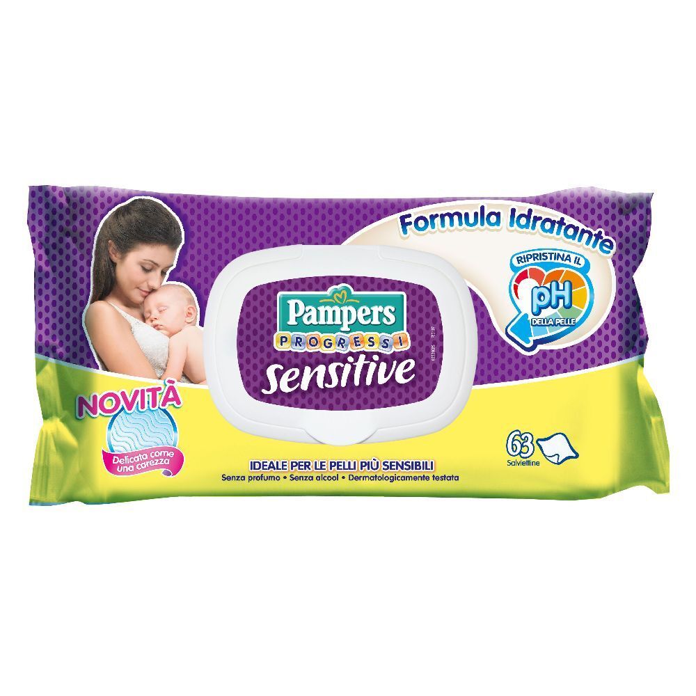 Pampers Progressi Sensitive 63 pz Salviette