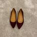 J. Crew Shoes | Jcrew Maroon Suede Pointed Toe Flats | Color: Red | Size: 6