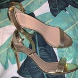 J. Crew Shoes | J Crew Gold Heels | Color: Gold | Size: 10