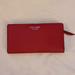 Kate Spade Bags | Kate Spade- Nwt Red Leather Wallet | Color: Gold/Red | Size: 7in X 3.5in