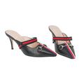 Gucci Shoes | Gucci Horsebit Web Leather Mules | Color: Black | Size: Various