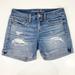 American Eagle Outfitters Shorts | American Eagle Women's Distressed Frayed Cut Off Jean Shorts Size 2 | Color: Blue | Size: 2