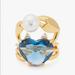 Kate Spade Jewelry | Kate Spade Sea Star Heart Crab Ring | Color: Blue/Gold | Size: Os