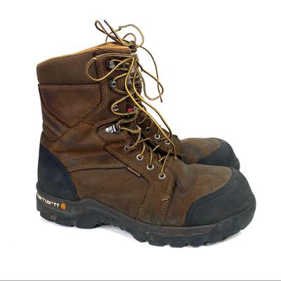 Carhartt Shoes | Carhartt Men’s Rugged Flex Waterproof Boots | Color: Black/Brown | Size: 12