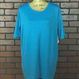 Lularoe Tops | Lularoe Irma Tunic Top Xxs Fits Size 0-4 Nwt | Color: Blue | Size: Xxs