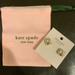 Kate Spade Jewelry | Brand New Kate Spade Gumdrop Earrings. Clear. | Color: Silver | Size: Os