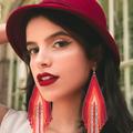 Free People Jewelry | Boho Fringe Drop Earrings | Color: Red | Size: Os