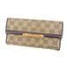 Gucci Bags | Gucci Wallet Purse Long Wallet G Logos Beige Brown Woman Authentic Used Y4136 | Color: Brown/Cream | Size: Size Length Width: About 18.5 Cm