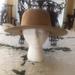 Anthropologie Accessories | Anthropologie Wyeth Hat 100% Leather Shell One Size New With Tags | Color: Tan | Size: Os