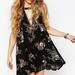 Free People Dresses | Free People Black Faded Floral Sleeveless Tunic | Color: Black | Size: S