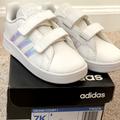 Adidas Shoes | Adidas Little Girls Never Worn Sneakers | Color: Silver/White | Size: 7bb