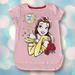 Disney Shirts & Tops | Disney Princess Belle Girl's Tee Shirt Top Size Xs 4/5 | Color: Pink/Yellow | Size: Xsg