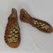 Jessica Simpson Shoes | Jessica Simpson Brown Sandals With Metal Embellishments Size 7.5 | Color: Gold/Tan | Size: 7.5